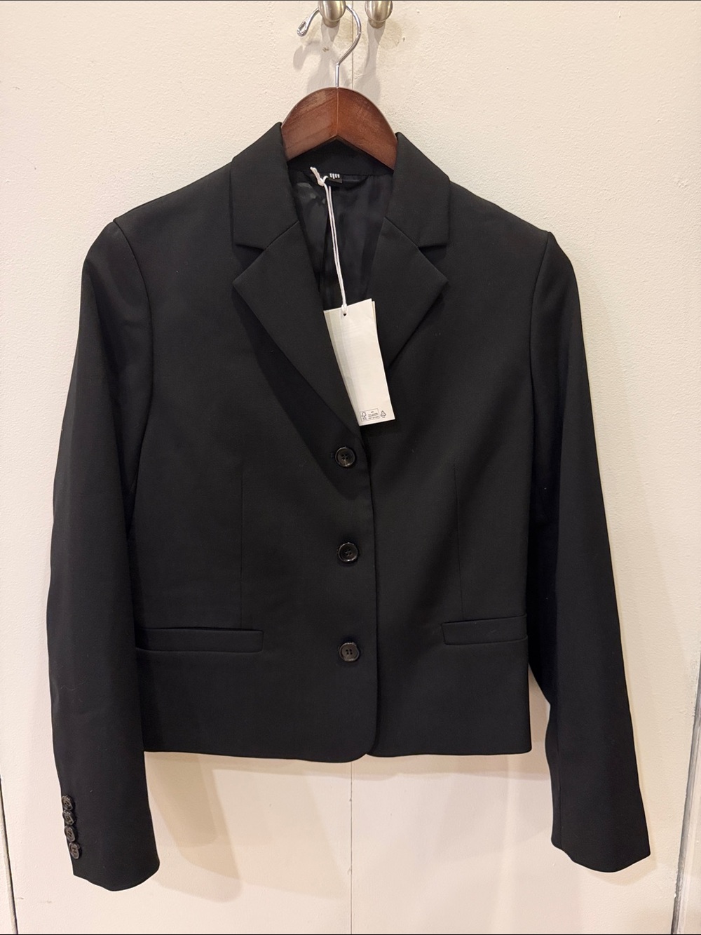 COS Black Women's Tailored Three-Button Blazer